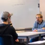 Pro'Pulse de Vernon  - séance de simulation de rendez-vous d'embauche animée par Florent Baudry, formateur en insertion avec Lucas